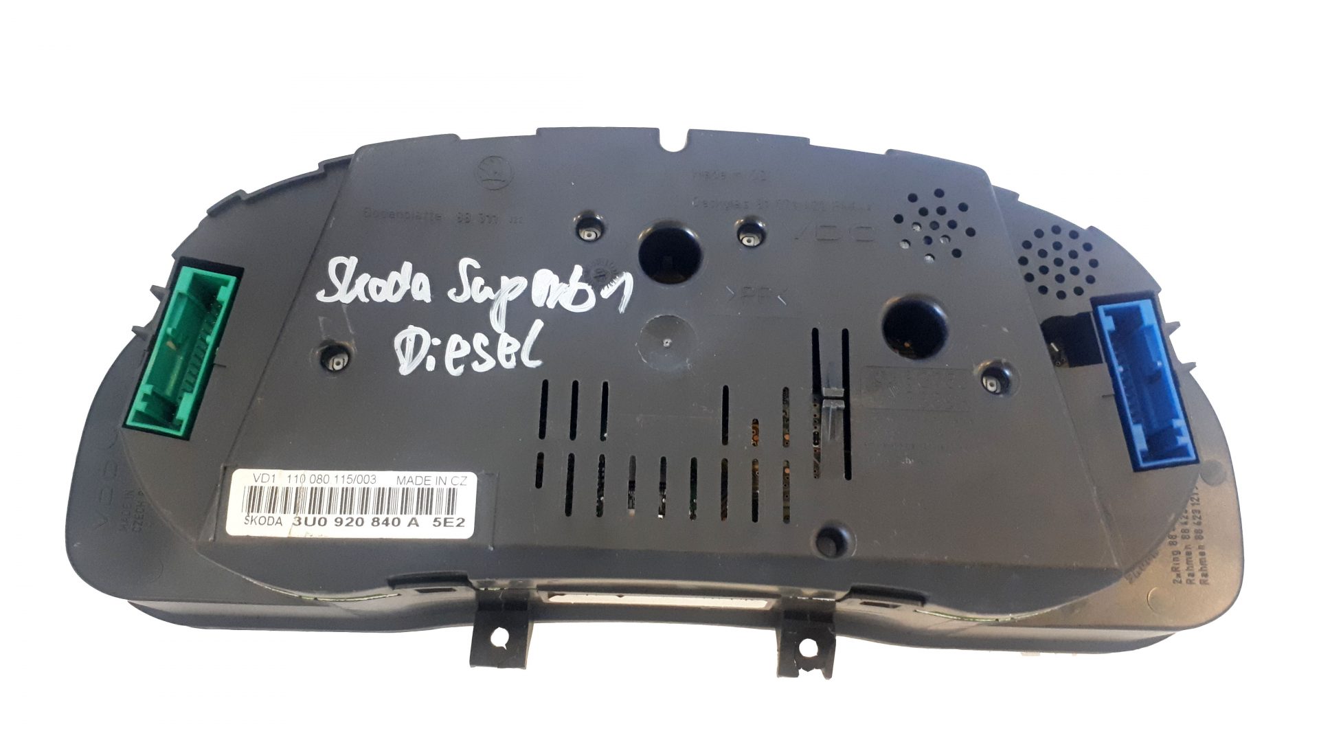 Tacho Skoda Superb 3U0 920 840 A gebraucht Display 100 ok